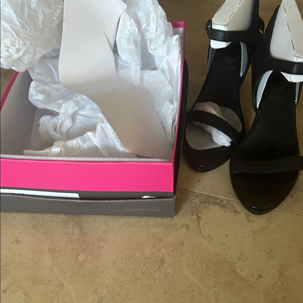 Vince Camuto Black Heeled Sandals